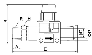 HVFS,Hand Valve,Pneumatic Fittings, Air Fittings, one touch tube fittings, Pneumatic Fitting, Nickel Plated Brass Push in Fittings